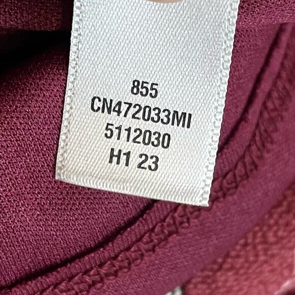 Caslon Floral Print Drop Waist Long Sleeve Dress Burgundy Floral Women’s - Picture 7 of 8